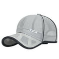 thumbnail image 1 of yunLXY Hat Grey Unisex Classic Low Profile Mesh Baseball Cap Soft Unconstructeddjustable Size Dad Hat One Size, 1 of 3