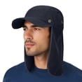 thumbnail image 1 of yunLXY Under $5 Blue Sun Fishing Hats with Neck Flap for Men Women UV Sun Protection Bucket Hat, 1 of 7