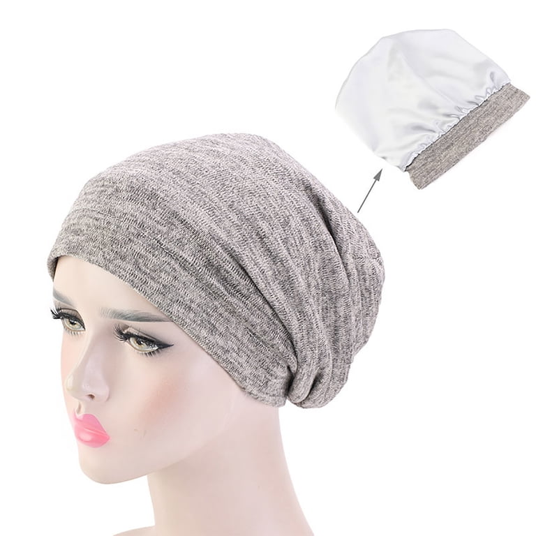 Cotton Slouchy Beanie Hip-Hop Soft Lightweight Running Beanie Adult Skull Hat 1 Pack Slouchy Cotton Beanie Lightweight Running Skull Cap  main image 4