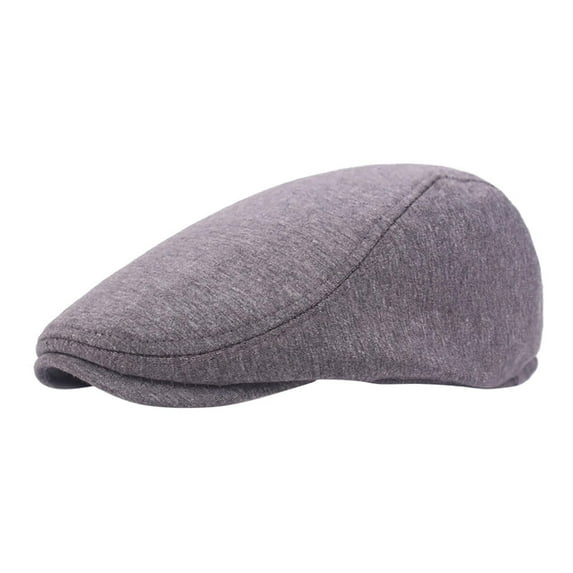 yunLXY Under $5 Dark Gray Men's Cotton Flat Ivy Gatsby Newsboy Driving Hat Cap Soft Fit Cabbie Hat Fashion Men's Classic Newsboy