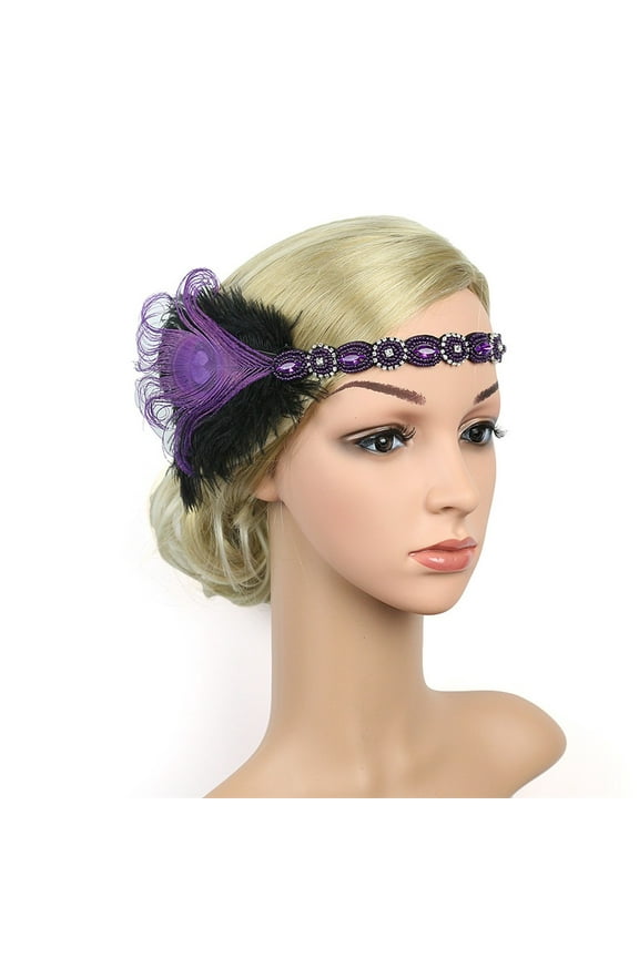 yunLXY Under $5 Purple Hat for Women 2025 Fascinators Hat Elegant Headband with Clip Tea Party Hats