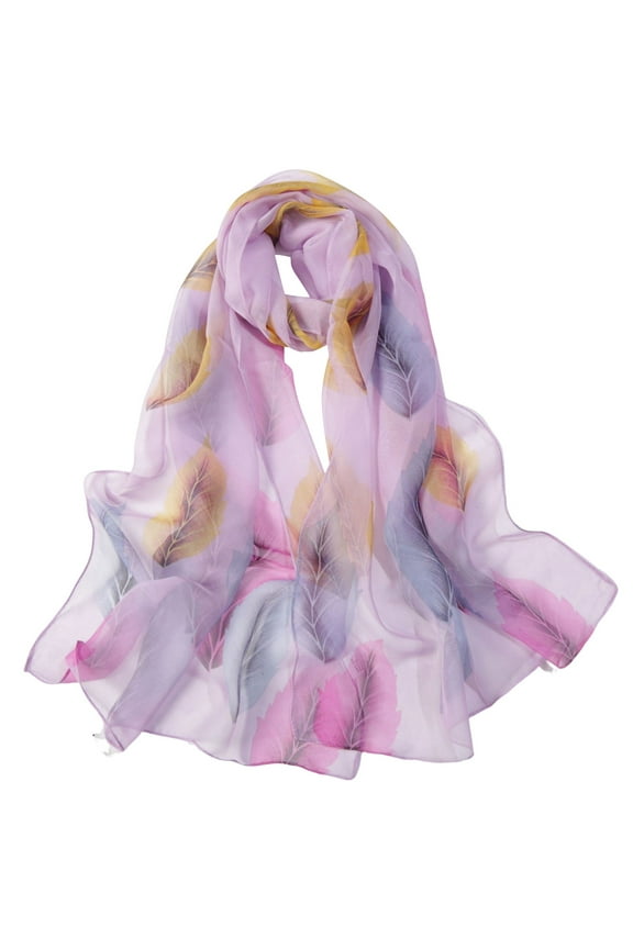 Under $5 Scarfs for Women Lightweight Print Floral Pattern Scarf Shawl Fashion Scarves Sunscreen Shawls