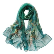 Under $5 Silk Scarf for Women Fashion Scarves Long Lightweight Shawl Wrap