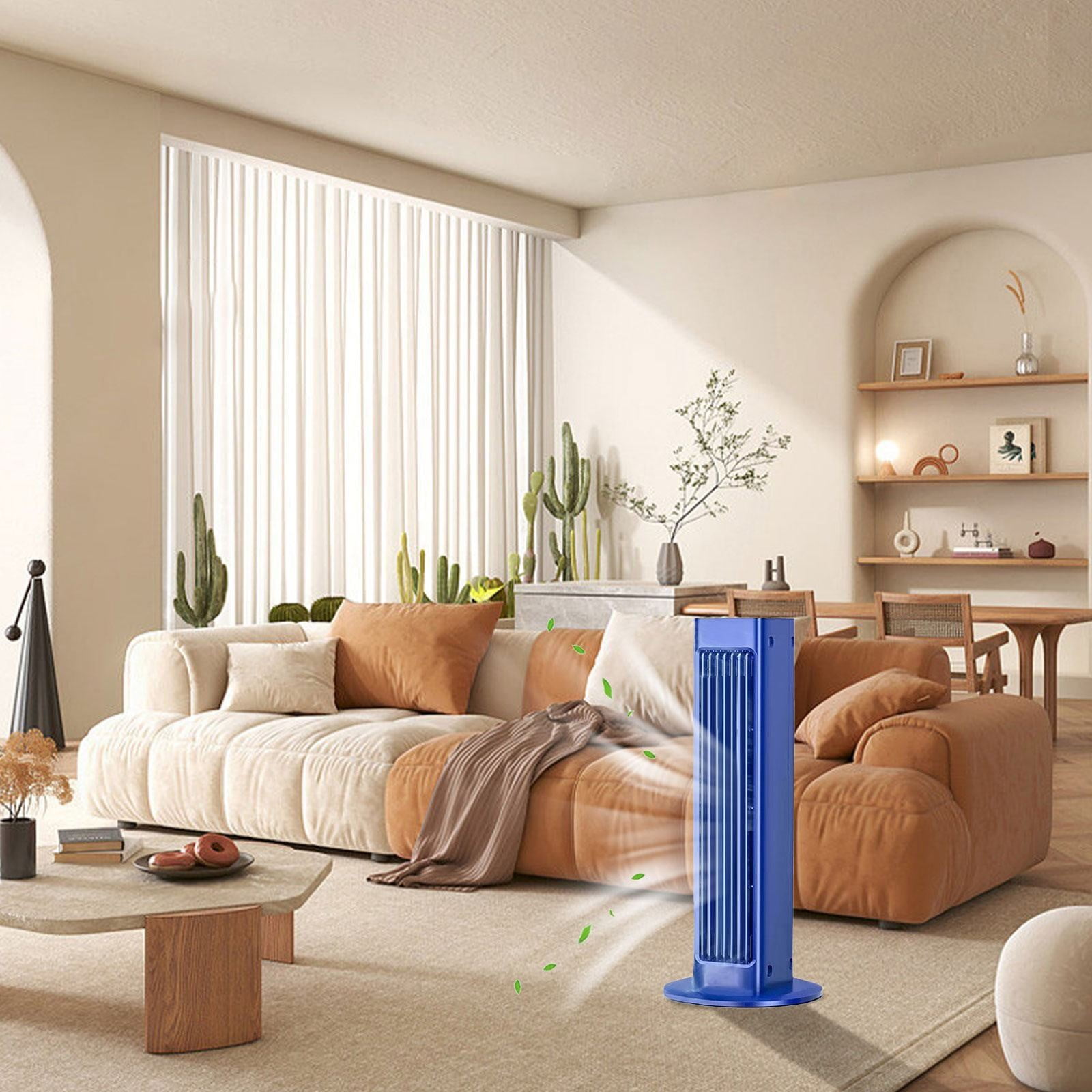 yunlongp Air Cooler New Leaveless Tower Fan Portable Charging Air