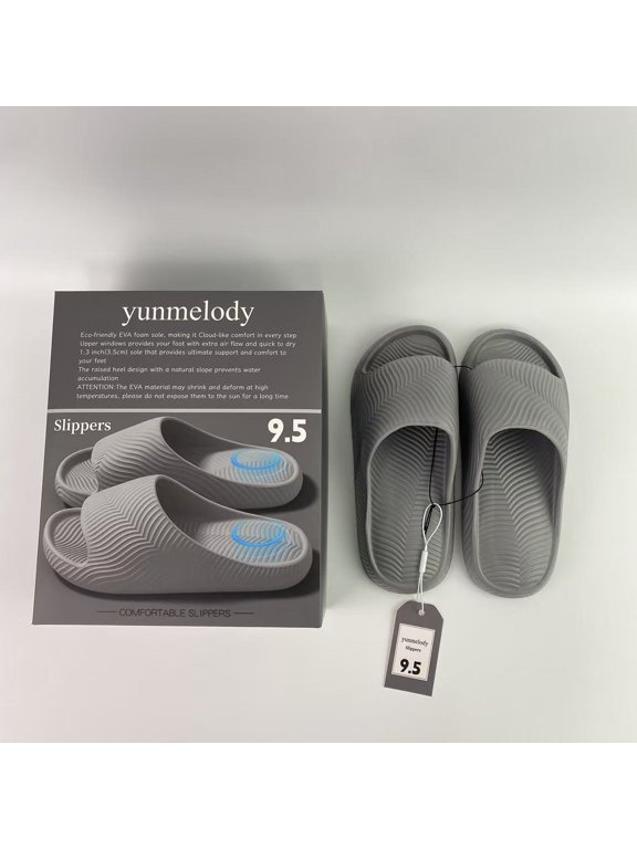 Slippers | Quick Drying Shower Shoes | Cushioned Sole SIZE 9.5