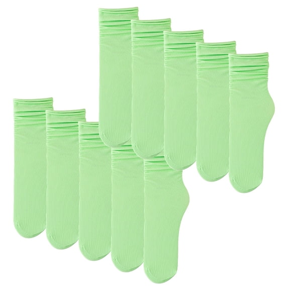 yuqude 10 Pairs Multicolor Non Slip No Show Socks Womens and Mens Flock Low Cut Cushioned Anti-Blister Tab Sports Socks Men Women One Size