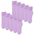 thumbnail image 1 of yuqude 10 Pairs Purple Athletic Running Ankle Cotton Socks Polyester Gym/Yoga/Running, Non-Slip Cushioned Breathable One Size, 1 of 3