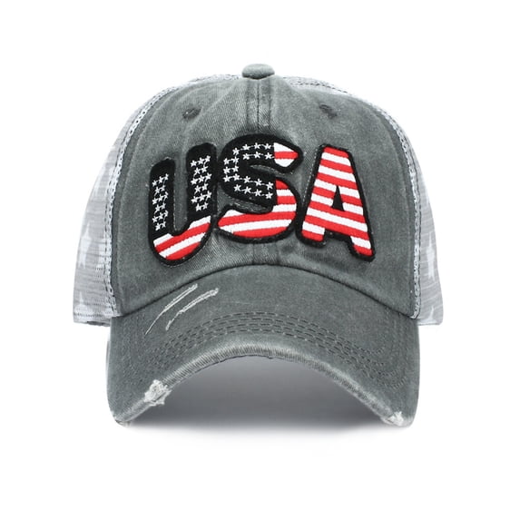 yuqude 250th USA Hat USA 250 Anniversary Commemorative Hat, Patriotic Adjustable Baseball Cap for s & Patriots Grey,One Size