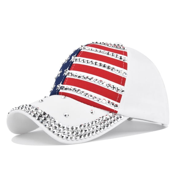 yuqude 250th USA Merchandise USA 250 Anniversary Patriotic Baseball Cap, Adjustable Commemorative Hat for s & Patriots White,One Size