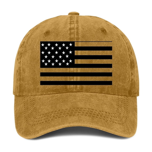 yuqude Under $5 Mens Hats and Caps USA 250 Anniversary Patriotic Hat, Distressed Casual Adjustable Cap Honoring Patriots Veterans Orange,One Size
