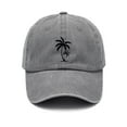 thumbnail image 1 of yuqude Under $5 Men Hat Distressed Trucker Hat Unisex Adjustable Profile Baseball Cap for Outdoor Sports Grey One Size, 1 of 3