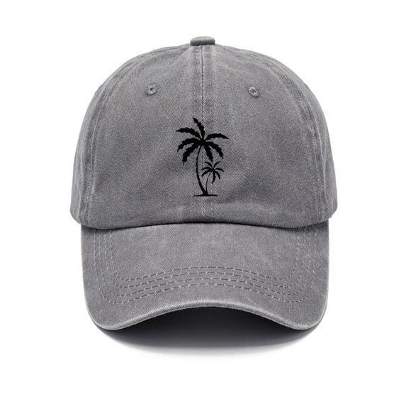 yuqude Under $5 Men Hat Distressed Trucker Hat Unisex Adjustable Profile Baseball Cap for Outdoor Sports Grey One Size