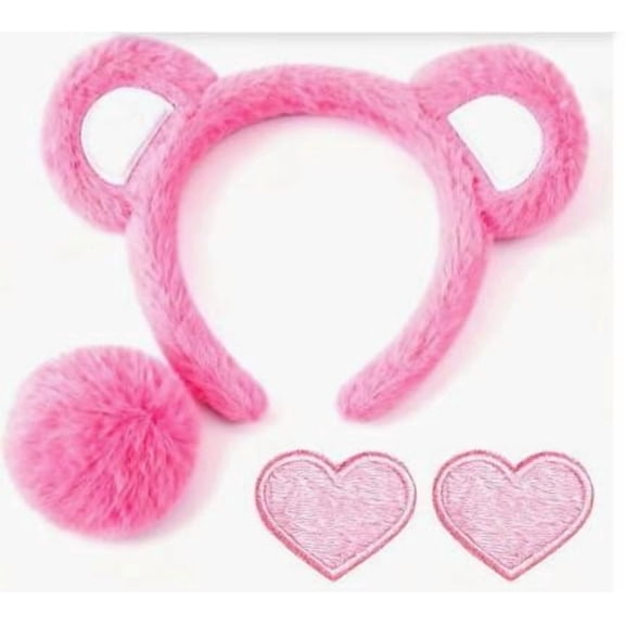 yuqude Animal Ears Bear Ears Headband Cute Bear Hairband Ear Bear Animal Cosplay Plush Bear Headband Halloween Costume Headwear,One Size