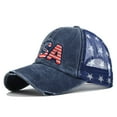 thumbnail image 1 of yuqude Patriotic Tribute Hat Security Cosplay Adjustable Baseball Hat, Durable Cap for Police SWAT FBI Guard Work Costume Navy,One Size, 1 of 7