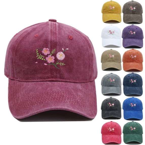 yuqude Purple Low Profile Soft Top Trendy Embroidered Baseball Cap Adjustable Washer Friendly Sport Hats for Golf Running One Size