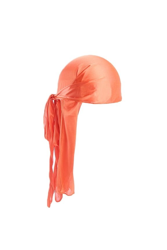 Quick Dry Head Wrap Hijab Pull Over Crepe Scarf Double Loop Design Easy Wear Headscarf Orange,One Size