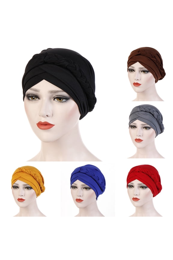 Red Stretchy Beanie Turban Cap Turban Wrap Cap African Turbans Pre Tied Turban Chemo Headwear Cancer Head Wrap Hair Loss Cap One Size