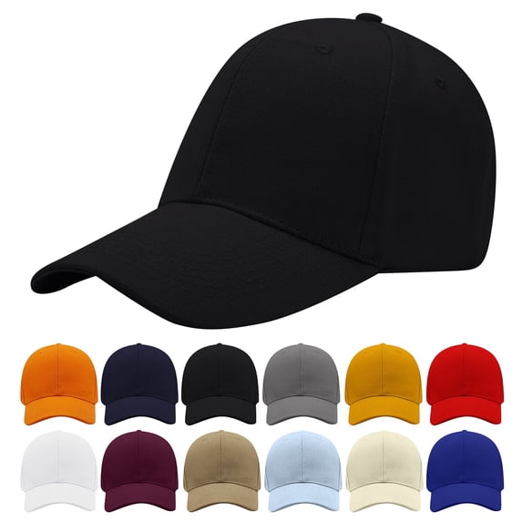 yuqude White Unconstructed Plain Cap UPF 50 Unstructured Hat with Foldable Long Large Bill One Size