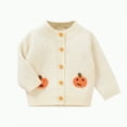 thumbnail image 1 of yuuuggc Halloween Baby Clothes Sweater Baby Girls Knitted One-Piece Outfits Toddler Brother Sweatshirt Clothes(Beige,9-12 Months), 1 of 8