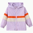 thumbnail image 1 of yuuuggc Jackets for Boys Little Girls Jacket Girls Winter Jacket Size 12 Kids Boys Girls Coat Hooded Jacket Toddler Windproof Zipper Outwear(Purple,18-24 Months), 1 of 9