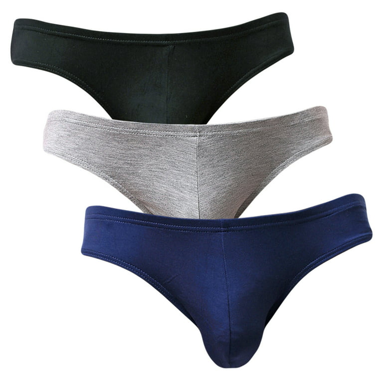 yuyangdpb Men's Supersoft Modal Briefs Low Rise Lightweight Underwear 3pack  2XL