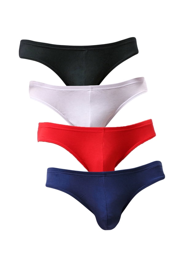 Men's Supersoft Modal Briefs Low Rise Lightweight Underwear Multi/4pack 2XL