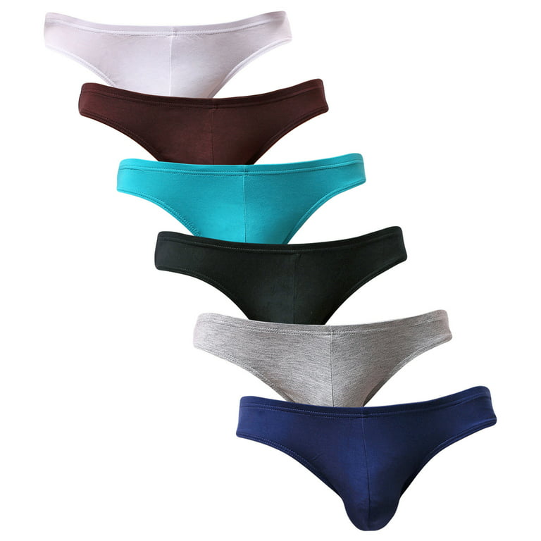 yuyangdpb Men's Supersoft Modal Briefs Low Rise Lightweight Underwear  Multi01/6pack XL 