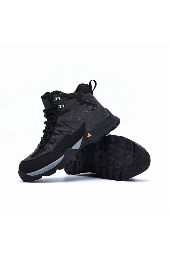 ywluxe High-Top Steel Toe & Composite Toe Work Shoes for Men - Oil-Resistant, Anti-Slip Rubber Outsole, Puncture Proof & Wear-Resistant