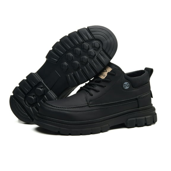 ywluxe Steel Toe & Composite Toe Work Shoes for Men - Waterproof, EVA Sole, Non-Slip, Puncture Proof & Durable Microfiber Safety Shoes