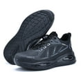 thumbnail image 1 of ywluxe Work Shoes for Men - Non-Slip, Shock-Absorbing (Cushion), Rotary Button, High Breathability, Anti-Impact, Puncture-Proof, Lightweight, Odor-Resistant, 1 of 10