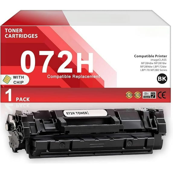 z 072H Black Toner Cartridge Replacement Compatible for Canon 072H Toner Cartridge 072 H 5648C001 for imageCLASS MF284dw MF287dw MF289dw LBP172dw LBP170 MF280 Printer (4,100 Pages, 1 Pack)
