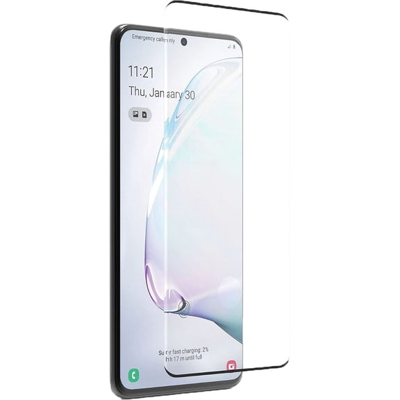 zNitro 689466172720 Glass Ultra-Curved Black Bezel Screen Protector for Samsung Galaxy S20 Plus