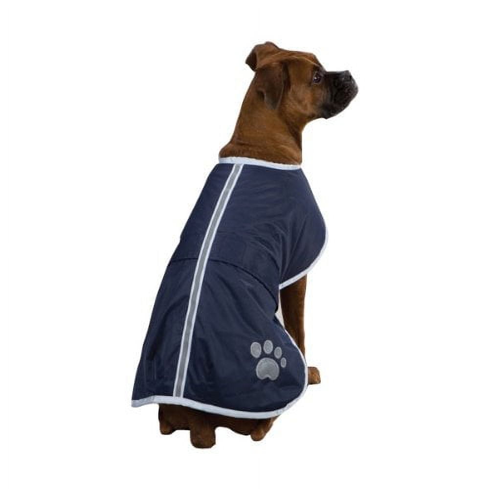 zack & zoey polyester nor'easter dog blanket coat, xxsmall, navy