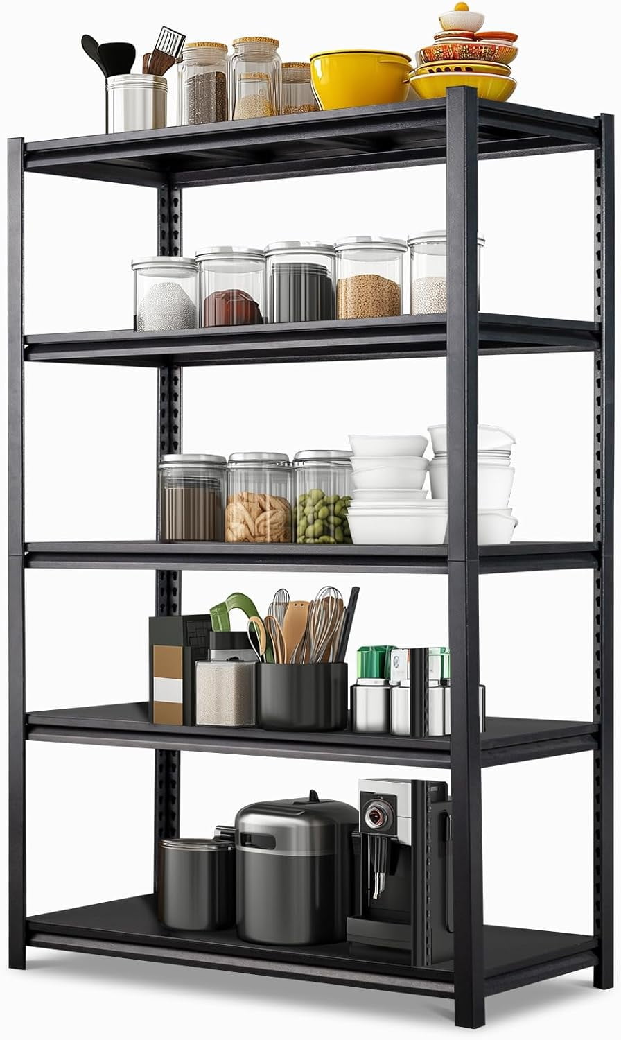 Photo inspiration: Industrial Shelves Detachable Unit Kit Reference: Zalema 2200Lbs Heavy Duty Garage Shelves 5 Tiers Adjustable Storage