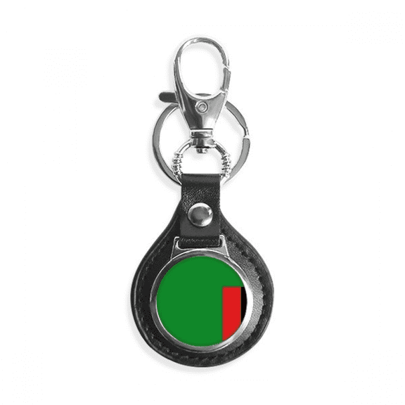 zambia national flag afcountry key link chain keyholder finder hook metal