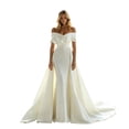 thumbnail image 1 of NOBRAND Off-the-Shoulder Ball Gown Tailored Wedding Dresses, Women's, 1 of 10