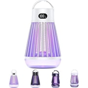 zap Zone Defender Original -All-Protection Mosquito Lantern Shockproof, Waterproof & 2-in-1 Design, Rechargeable Indoor/Outdoor Light for Safe Use in Home, Garden and Camping J3-White