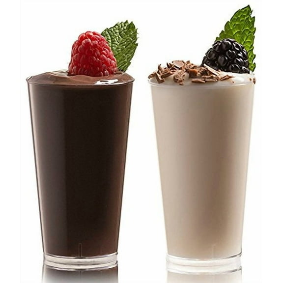 zappy Elegant Disposable Plastic Straight Wall Shooter Glasses 3 Oz: Clear 400 Pack Tumblers - Tasting Sample Dessert Shooters Champagne Wine Beer Shot Glass Parfait Souffle Jello Tumbler Party Cups