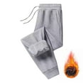 thumbnail image 1 of zaveiop 1 Pack Women's Sherpa Lined Sweatpants with Pockets Winter Warm Jogger Sweatpants Athletic Fleece Lined Pants (Grey, XXXXL), 1 of 4