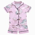 thumbnail image 1 of zaveiop Baby Boy Summer Cotton Sleepwear Toddler Boys Girls Pajamas Short Sets Cotton 2 Piece Pjs Sleepwear Summer Clothes Kids Jammies Set (Sky Blue, 2-3 Years), 1 of 7