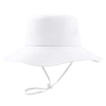 thumbnail image 1 of zaveiop Boy Girl Sun Hat Child Summer Foldable Beach Hats with UPF50+ Sun Protection Wide Brim Toddler Bucket Hat Cap (White, 1-3 Years), 1 of 5