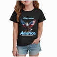 thumbnail image 1 of zaveiop Boys Girls America 250 Shirt 1776 2026 July 4th 250th Birthday USA 250 Years T-Shirt (Black, 7-8 Years), 1 of 4