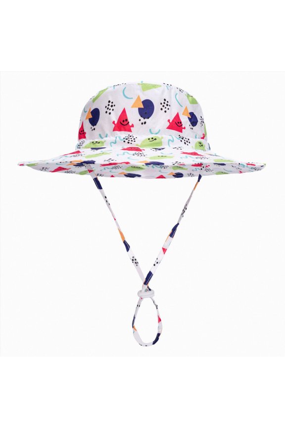 Cotton Baby Sun Hat Infant Toddler Boys Girls Bucket Hats Summer Sun Protection Kids Beach Caps Breathable Fishing Hat (Watermelon Red, 6-10 Years)