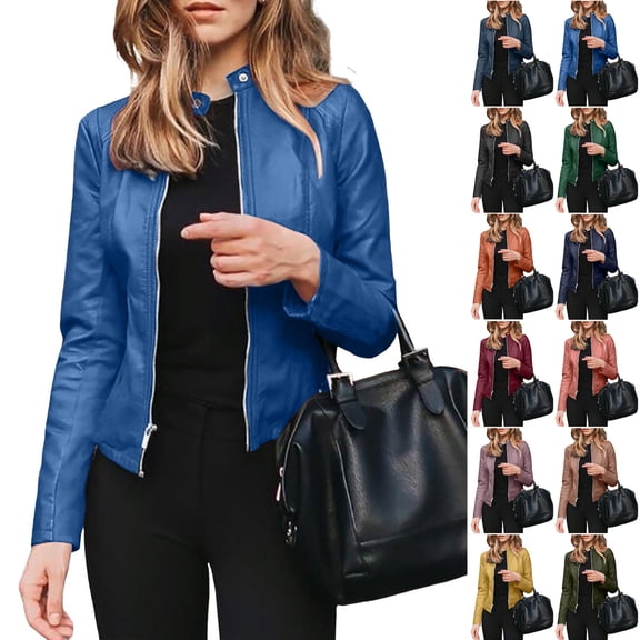 zaveiop Fashion Jacket Women Hollowout V-Neck Slim-fit Tops Cotton Polyester Stretch (Dark Blue, 3XL)