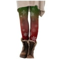 thumbnail image 1 of zaveiop Funny Christmas Leggings for Women, Comfy High Waisted Xmas Print Tights, Full Length Soft Workout Yoga Pants (Z2-Watermelon Red, S), 1 of 7