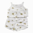 thumbnail image 1 of zaveiop Girls Summer Clothes 2 Piece Cute Outfits Cami Tank Top and Dolphin Shorts Sets for Kid Casual, Dance, Beach (Z03-Yellow, 8-9 Years), 1 of 5