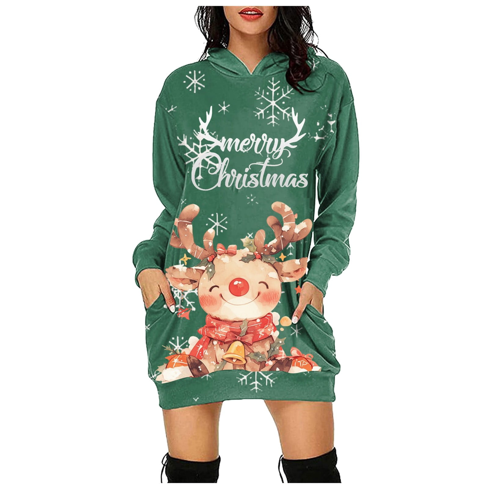 novelty christmas dress womens Amazon.com: Ainuno Ugly Christmas Dresses for Women Green Xmas Dress Woman Funny Elf Costume Elf with Bells S : Clothing, Shoes & Jewelry