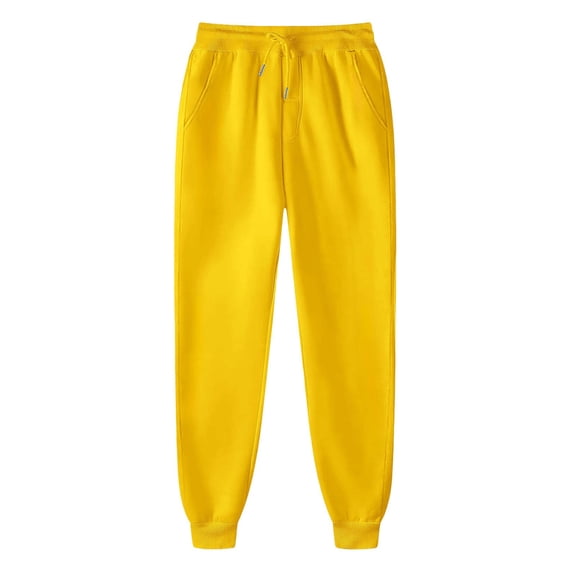 zaveiop Stretch Active Sweatpants Women Ultra Stretch Breathable Casual Comfy Fit Pant (Z-Yellow, M)
