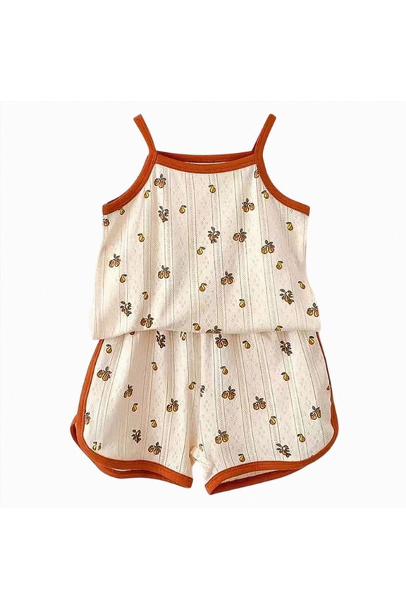 Toddler Baby Girl Summer Clothes Floral Romper Tie-Up Strap Halter Jumpsuit Summer Sling Playsuit 1-10T (Brick Red, 3-4 Years)