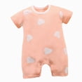 thumbnail image 1 of zaveiop Unisex Baby Romper One Piece Outfit Cotton Clothes Jumpsuits for Boys Girls 0-24 Months (Z02-Light Pink, 0-6 Months), 1 of 4